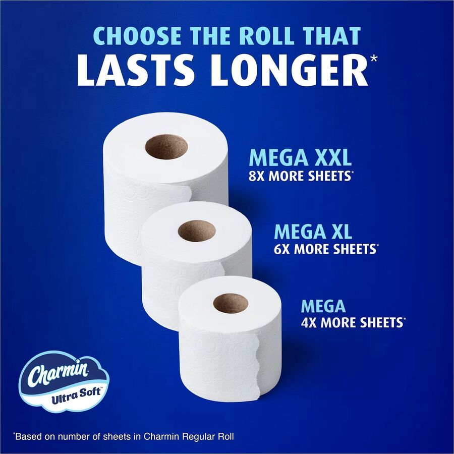 2 Ply - Mega - White - Paper - 1 / Carton