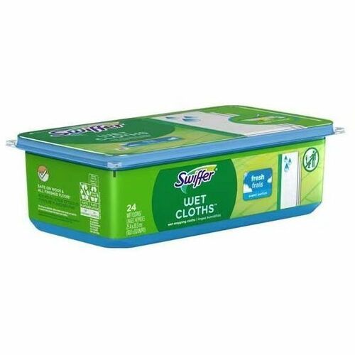 Swiffer Sweeper Wet Cloths, Residue-Free, White, 24 Pack