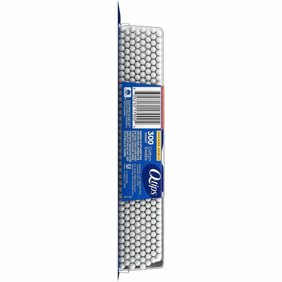 Soapbox Cotton Swab, Antibacterial, White, Cotton, 1 Carton