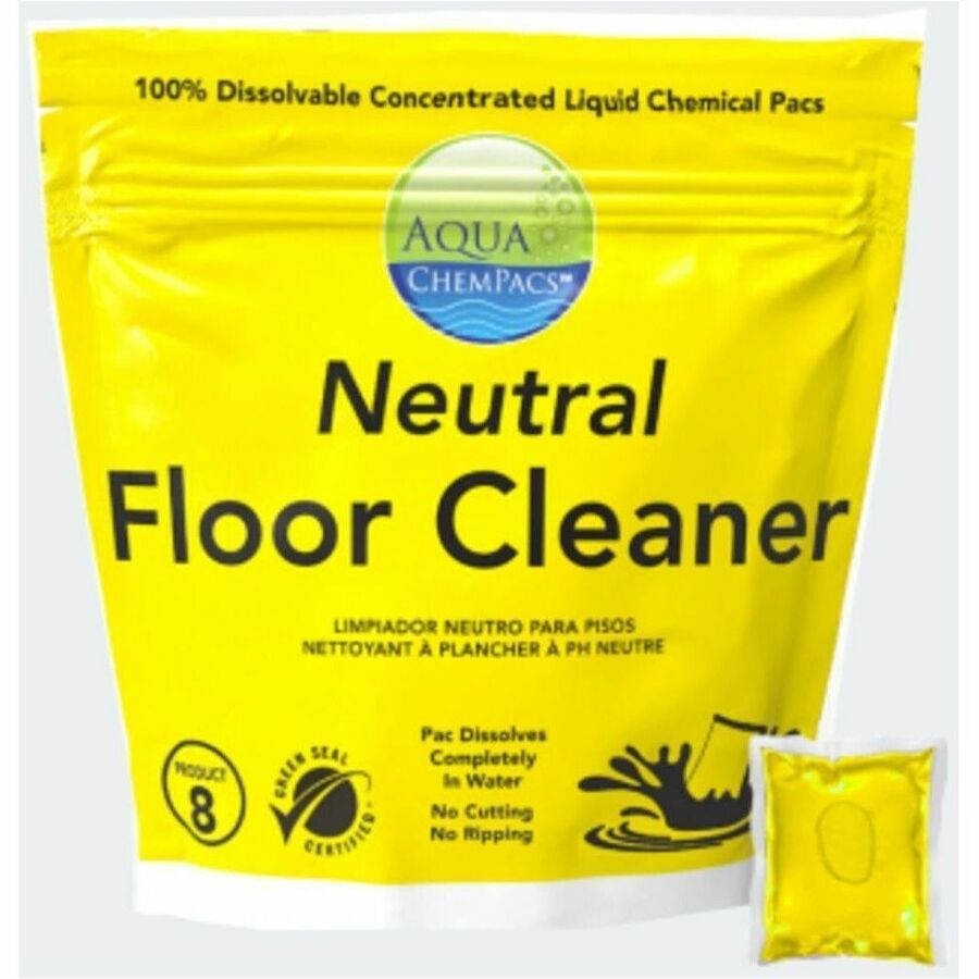 For Floor - Concentrate - Liquid - 0.53 oz (0.03 lb) - Deodorize, No-rinse, Haze-free - Yellow - 1 / Carton