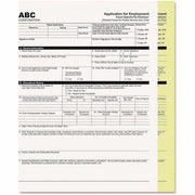 ICONEX Carbonless Paper, Letter Size 8.5" x 11", White/Canary, 2-Part, 2500 Sheets per Carton