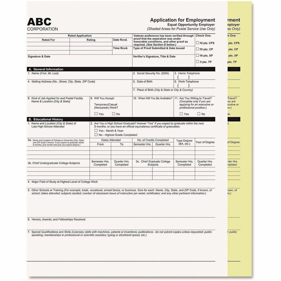 ICONEX Carbonless Paper, Letter Size 8.5" x 11", White/Canary, 2-Part, 5000 Sheets per Carton