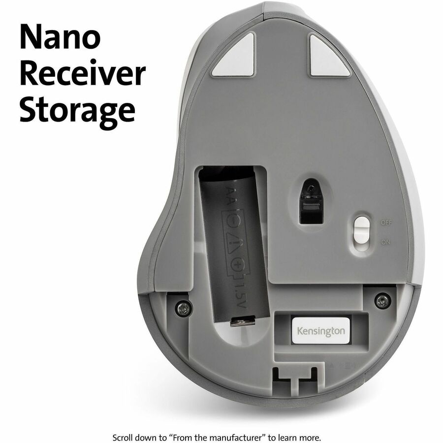 Wireless - 65.62 ft - Radio Frequency - 2.40 GHz - Gray - 1600 dpi - Scroll Wheel - Right-handed - 1 x AA Battery Supported - 1 Each