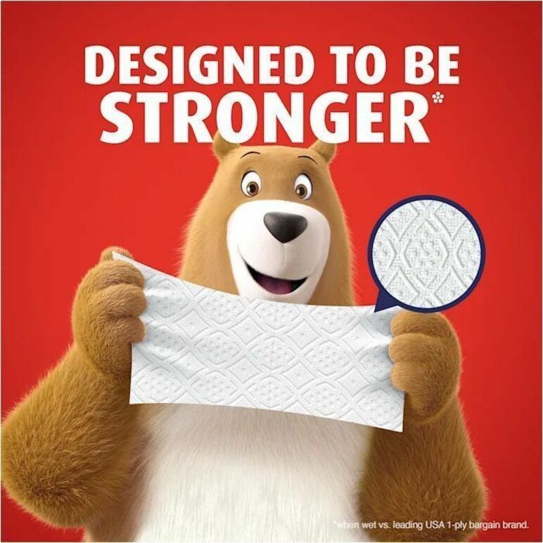 Charmin Ultra Strong Mega Roll Bath Tissue, 2-Ply, Diamond-Weave Texture, White, 220 Sheets per Roll, 24 Rolls per Carton
