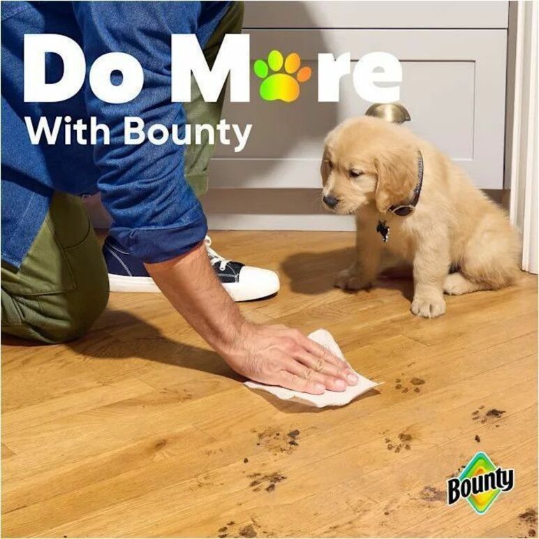 Bounty Select-A-Size Paper Towels, 2 Ply, 123 Sheets per Roll, Diamond Texture, White, 6 Rolls per Carton
