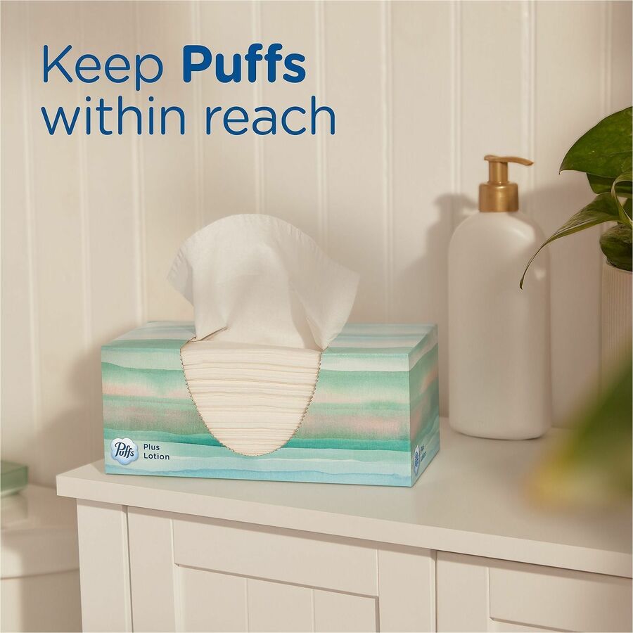 Puffs Plus Lotion Facial Tissue, White, 24 Carton