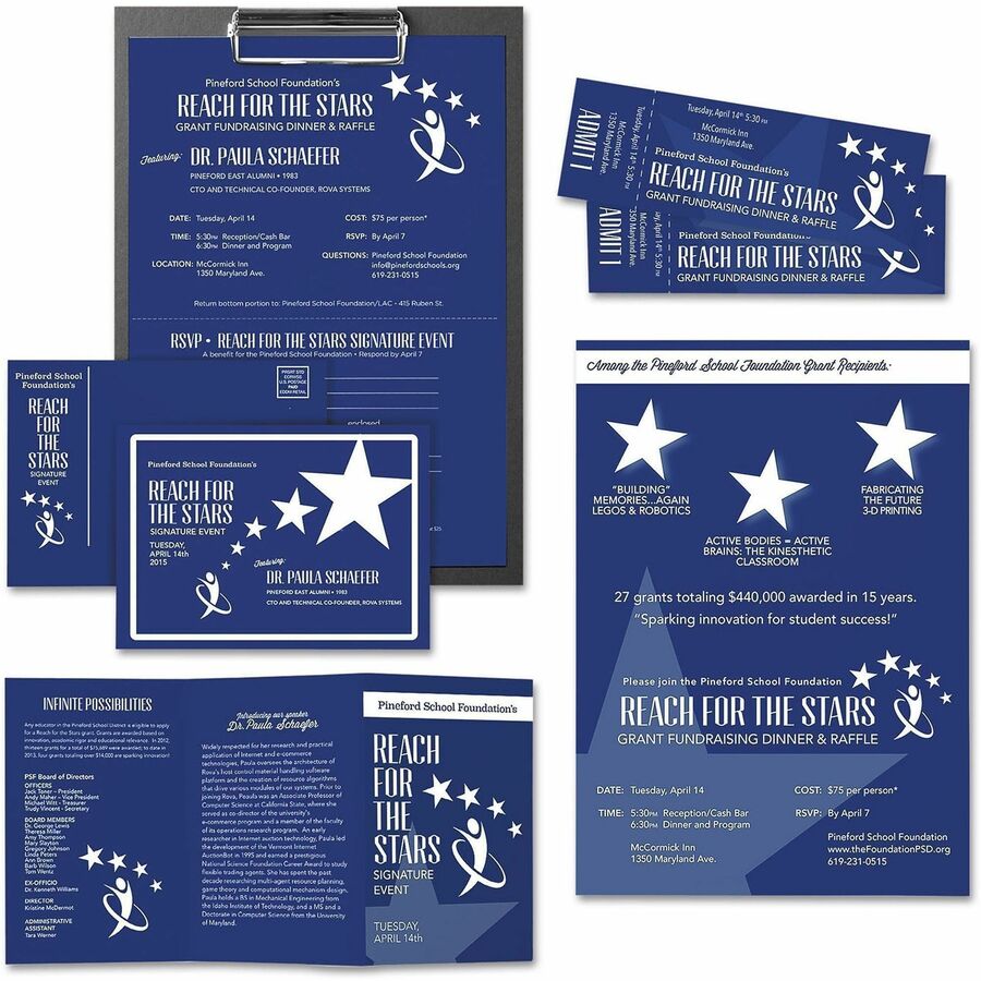 Wausau Paper AstroBrights 65 lb Cardstock, Letter Size 8.5" x 11", Blast-off Blue, 250 Sheets per Pack