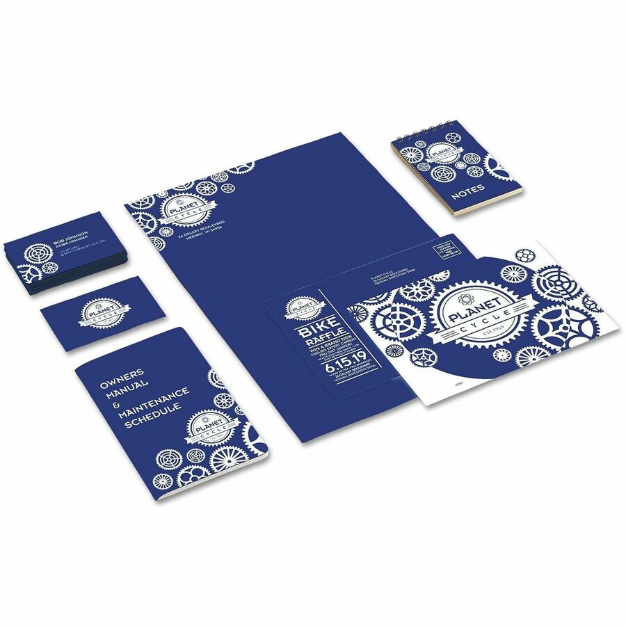 Wausau Paper AstroBrights 65 lb Cardstock, Letter Size 8.5" x 11", Blast-off Blue, 250 Sheets per Pack