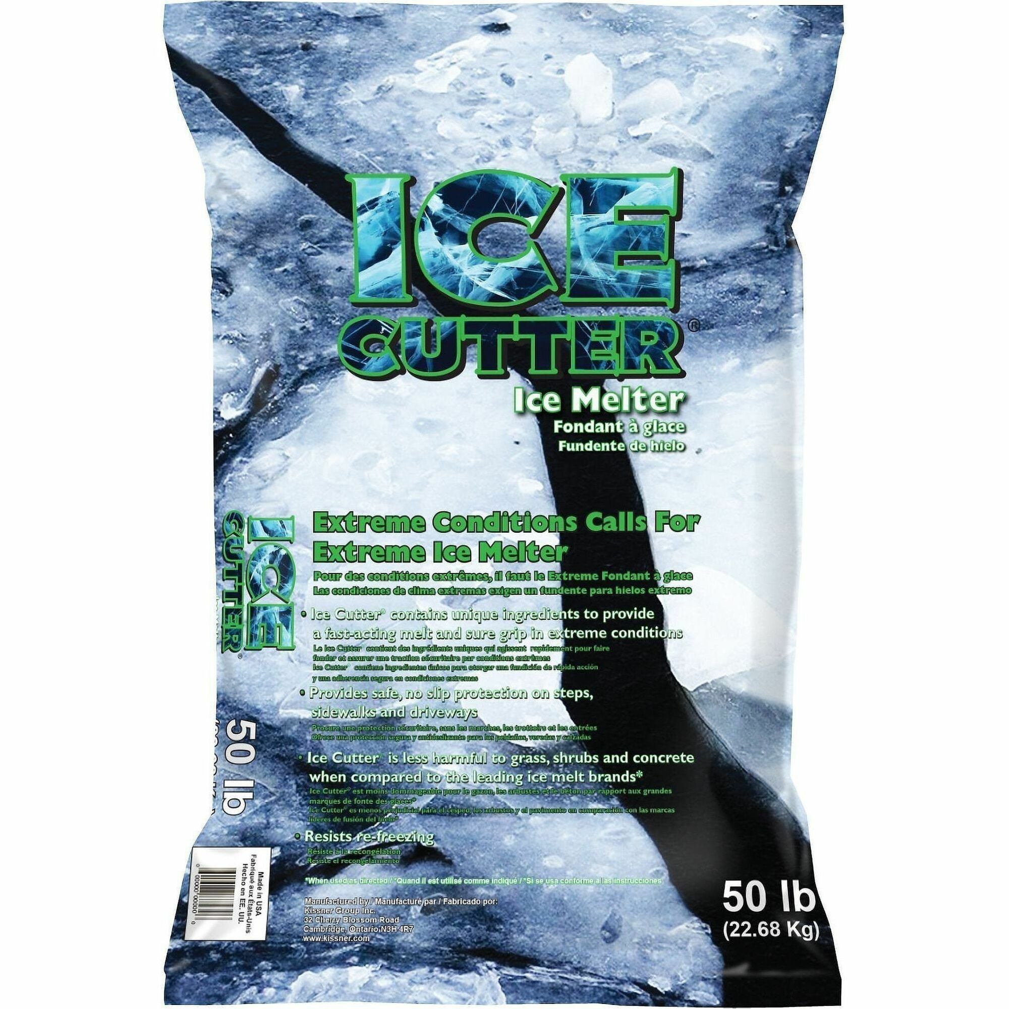 Zep Commercial Ice Melter, Pellet, 50 lb, Green, 49 Each