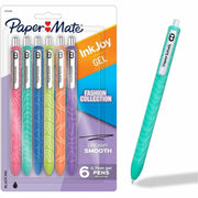Paper Mate Gel Pen - Retractable - Assorted Ink - Gel-based - 6 / Pack