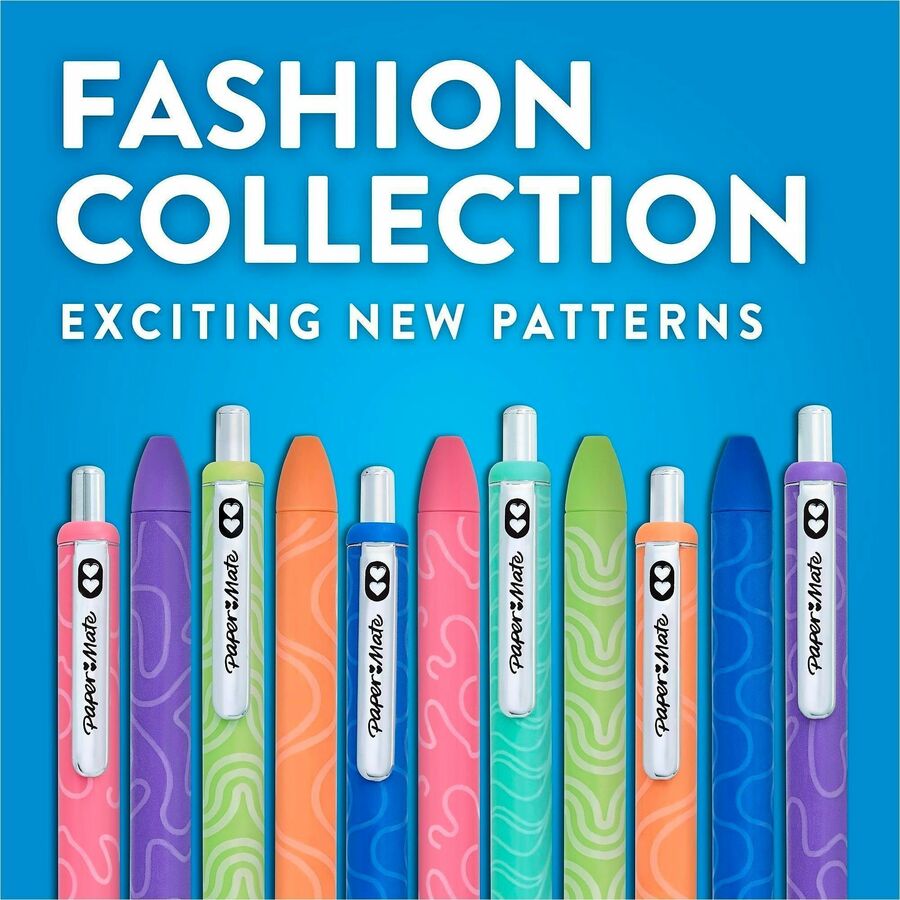 Paper Mate Gel Pen - Retractable - Assorted Ink - Gel-based - 6 / Pack
