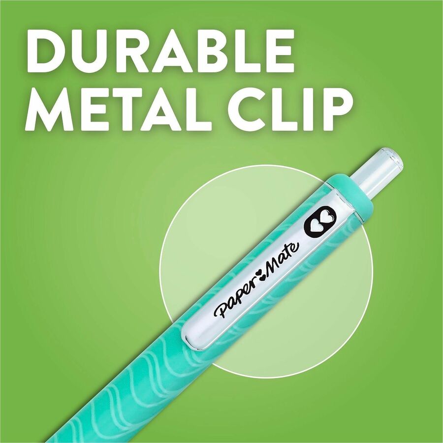 Paper Mate Gel Pen - Retractable - Assorted Ink - Gel-based - 6 / Pack