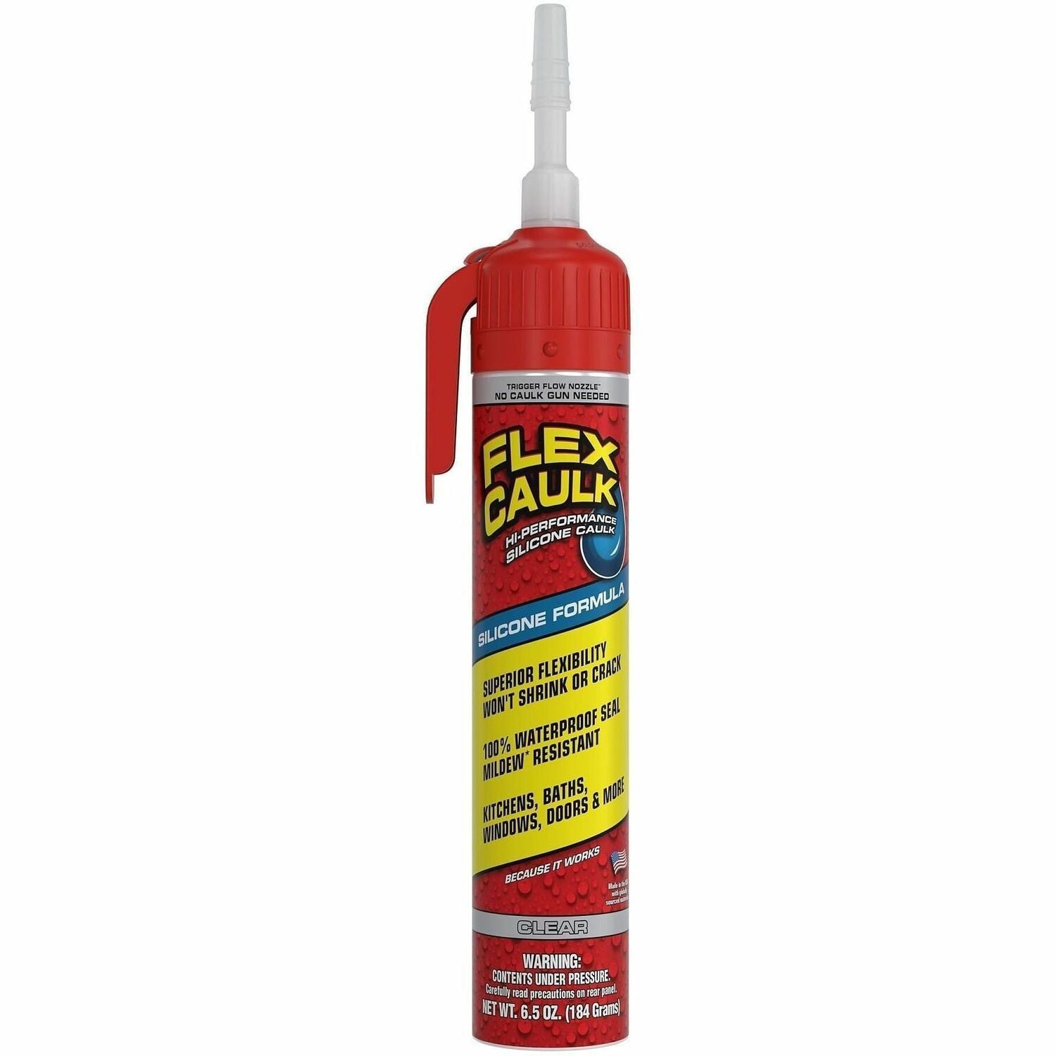 SILICONE;CAULK;6.5OZ;CLR