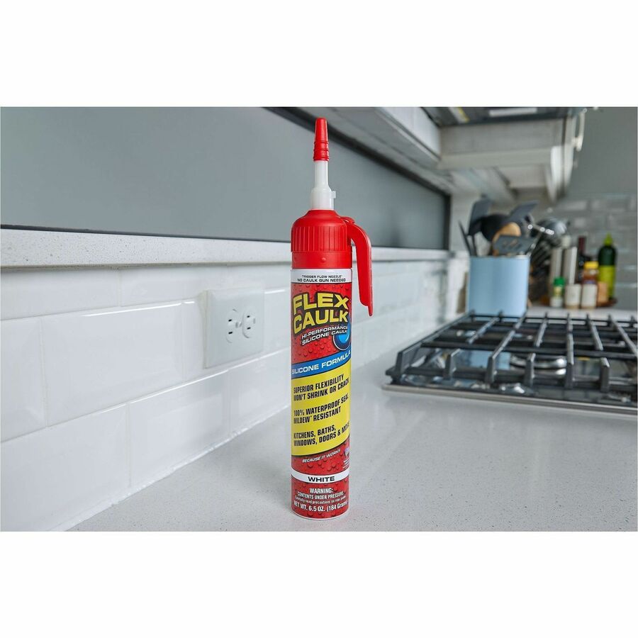 SILICONE;CAULK;6.5OZ;WHT