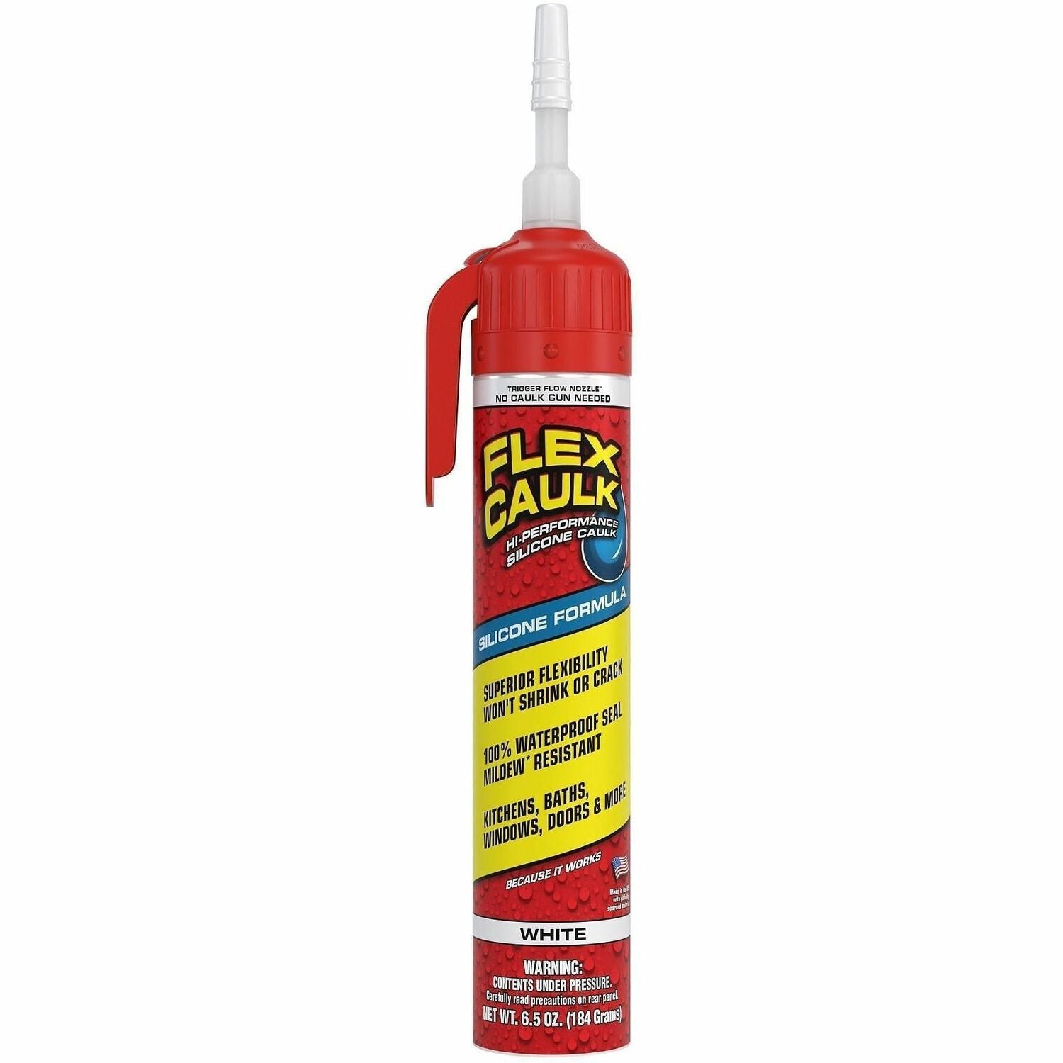 SILICONE;CAULK;6.5OZ;WHT