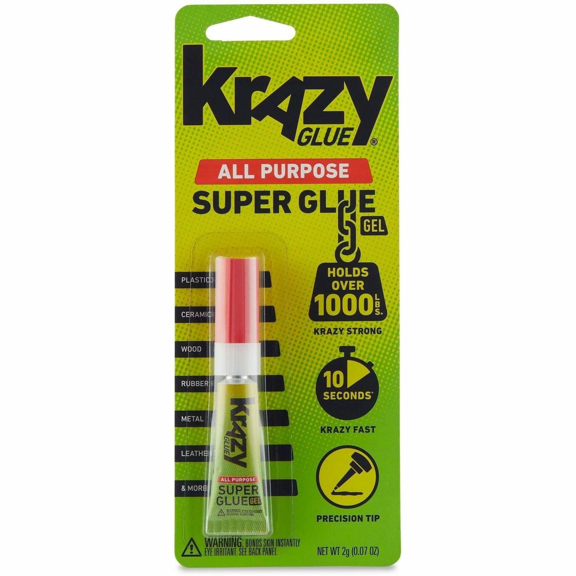 Krazy Glue Super Glue, Precision Tip, 0.07 oz, 1 Each