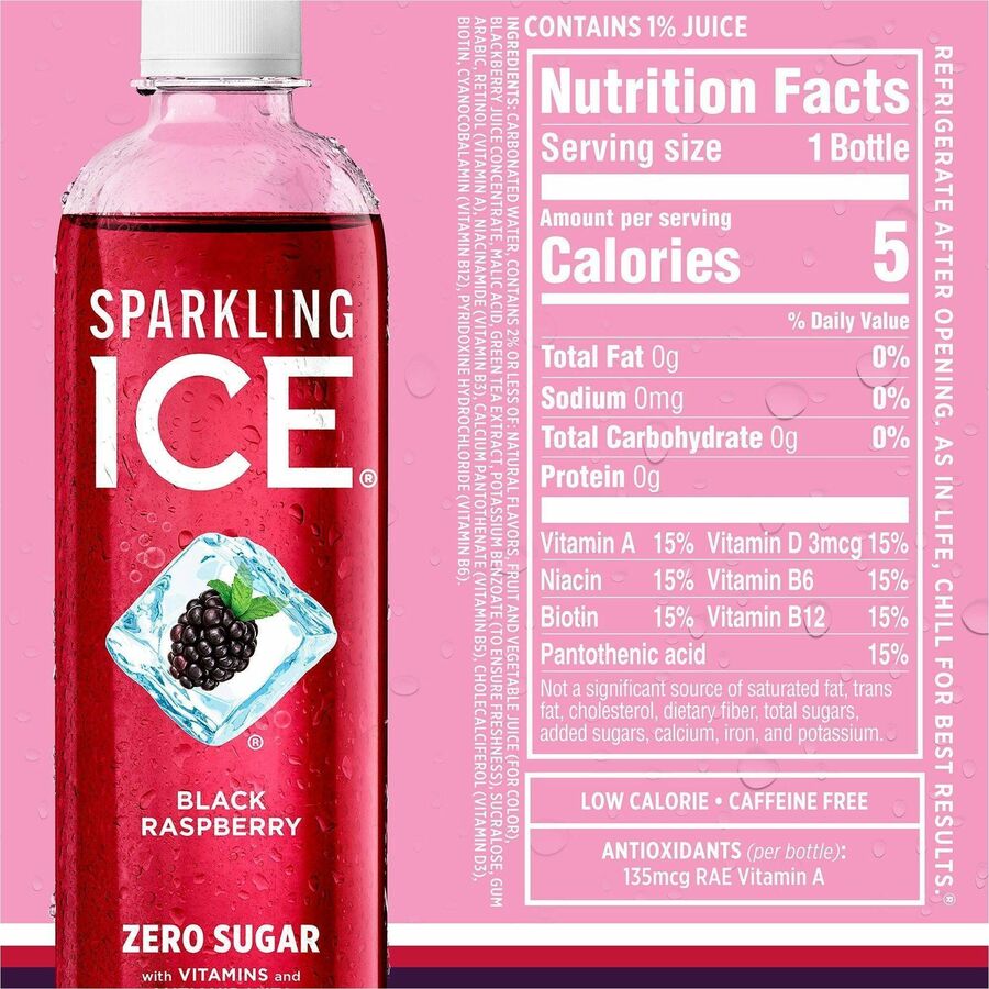 Talking Rain Sparkling ICE Purple-Variety Flavor Sparkling Water