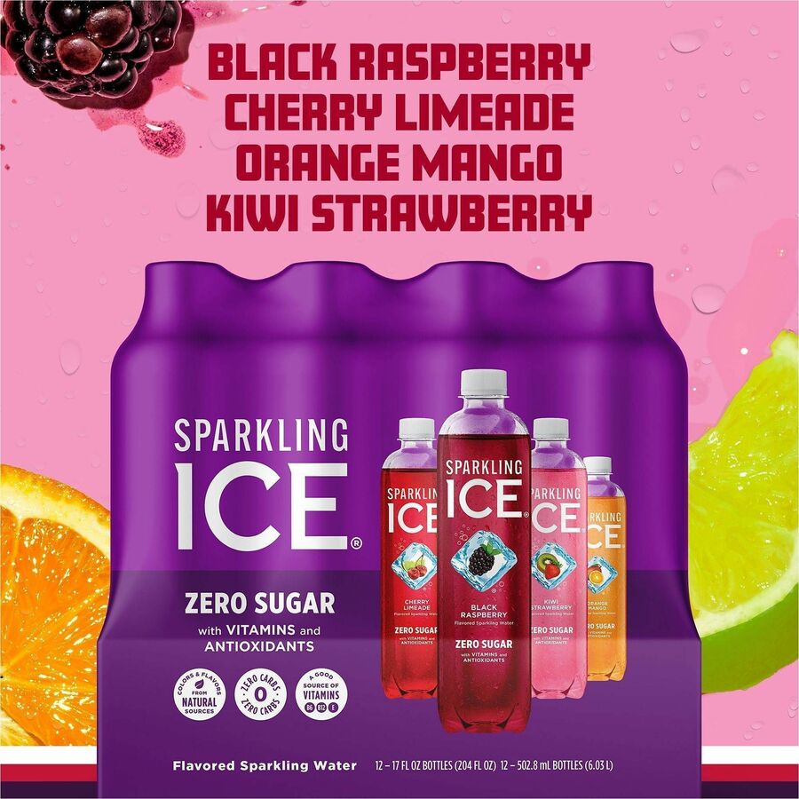 Talking Rain Sparkling ICE Purple-Variety Flavor Sparkling Water