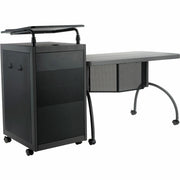 Oklahoma Sound® Teacher's WorkPod Desk and Lectern Kit, Surface Color: Charcoal Slate