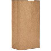 AJM Paper Grocery Bags, Natural Kraft, Extra Heavy Duty, Flat Bottom, #4 Size, 500 per Carton