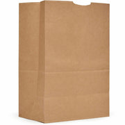 AJM Kraft Grocery Sacks, 6.72 Gallon Capacity, Natural Kraft Paper, Heavy Duty 52 lb, Flat Bottom, Recyclable, 500 per Carton
