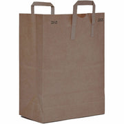 AJM Kraft Grocery Sacks, 6.72 Gallon Capacity, Natural Kraft Paper, Heavy Duty 70 lb, Recyclable, Flat Bottom, 300 per Carton