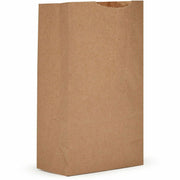 AJM Squat Paper Grocery Bags, Natural Kraft, Extra Heavy Duty, Flat Bottom, 500 per Carton