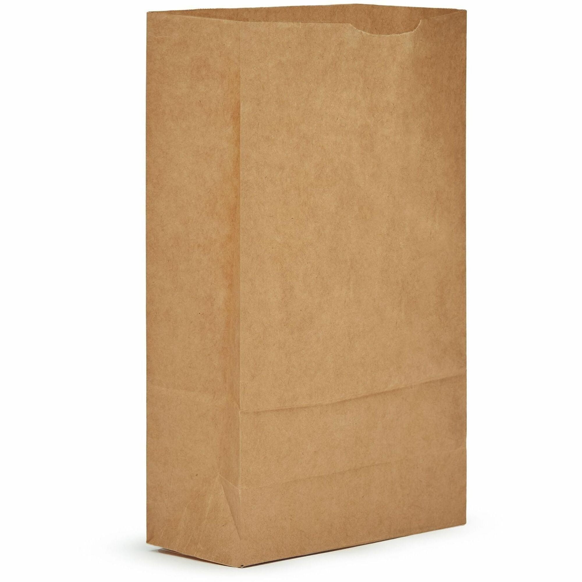 AJM Paper Grocery Bags, Natural Kraft, Extra Heavy Duty, Flat Bottom, Paper, Brown, #6 Size, 500 per Carton