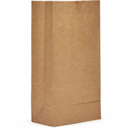 AJM Paper Grocery Bags, Natural Kraft, Extra Heavy Duty, Flat Bottom, Paper, Brown, #8 Size, 500 per Carton