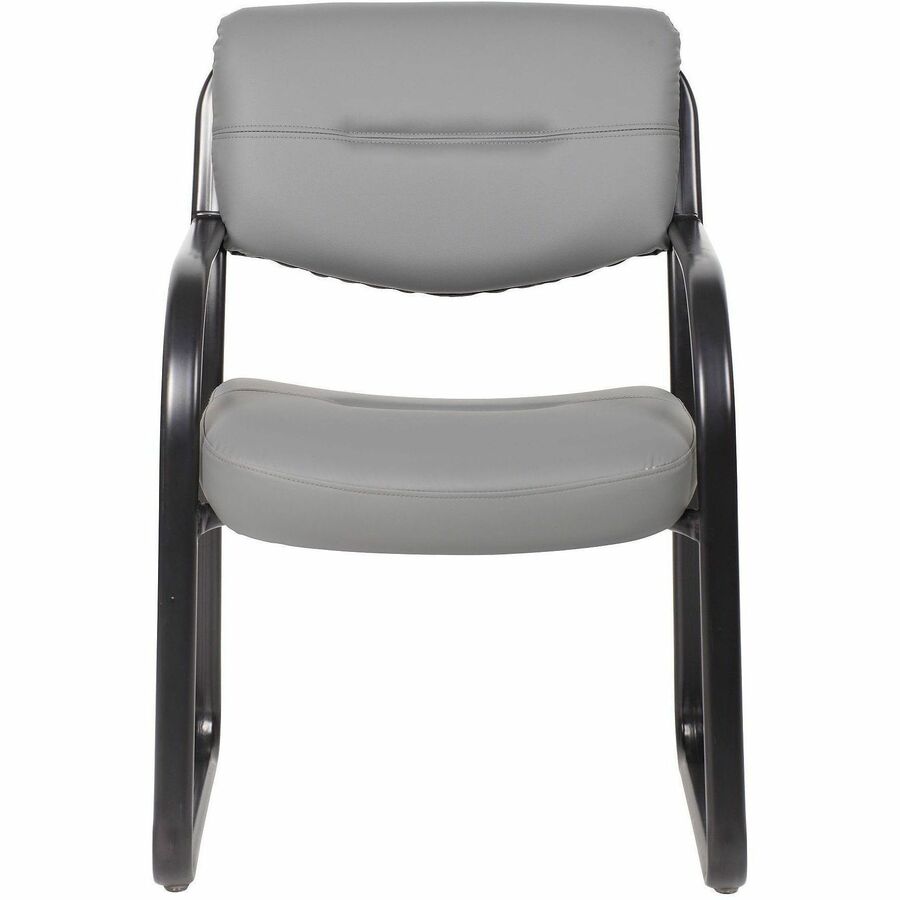 Boss Chair, Sled Base, Gray, 1 Each