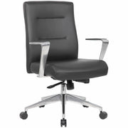 Boss Chair, Black, Aluminum Armrest, 1 Each