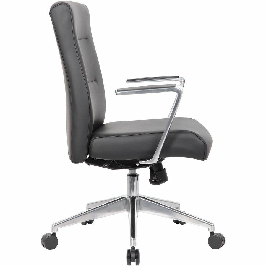 Boss Chair, Black, Aluminum Armrest, 1 Each