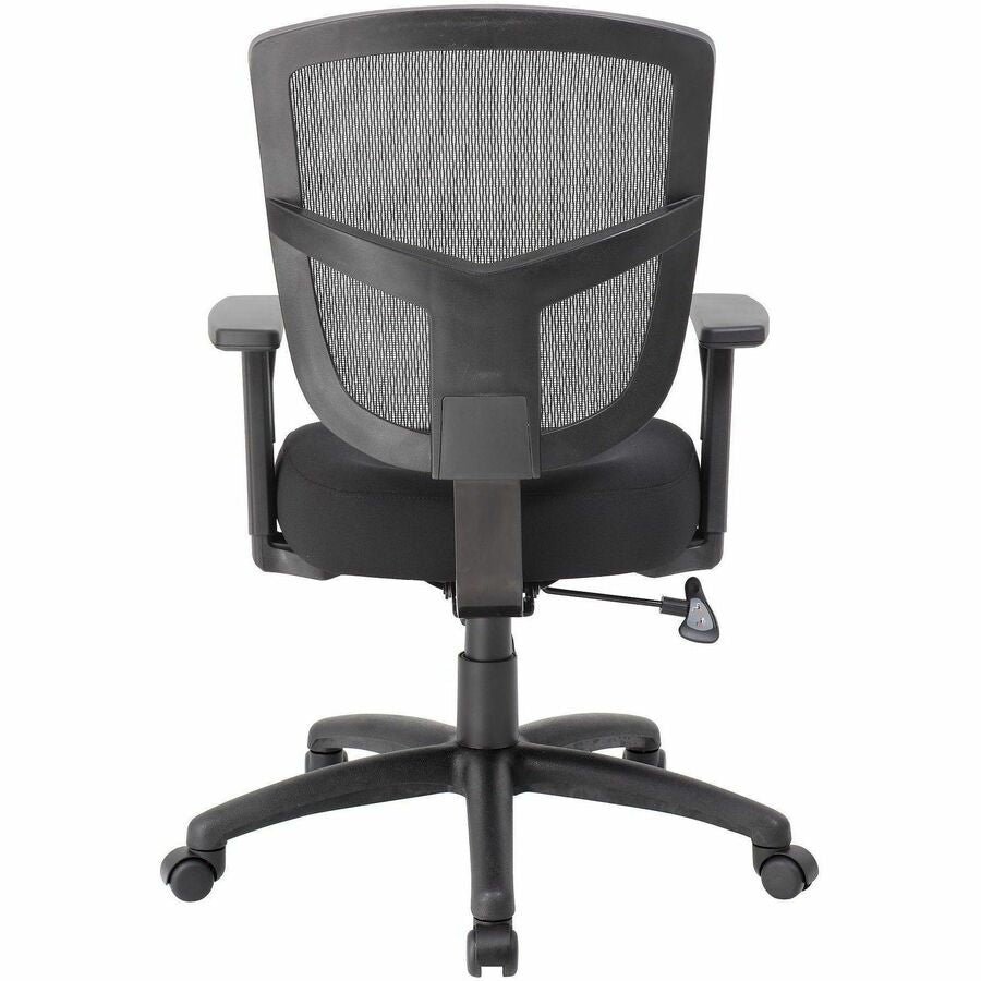 Boss Mesh Task Chair, High Density Foam Seat, Mesh Back, Adjustable Arms, 5-Star Black Nylon Base, Swivel, Tilt Mechanism, Ergonomic, 1 Each