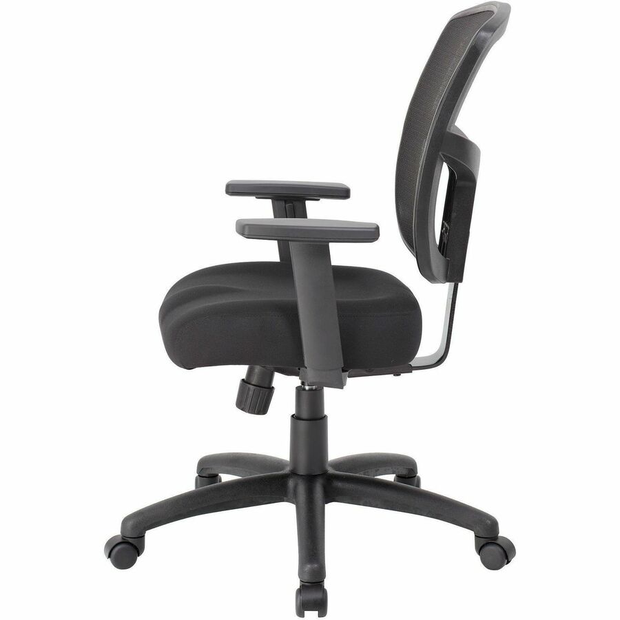 Boss Mesh Task Chair, High Density Foam Seat, Mesh Back, Adjustable Arms, 5-Star Black Nylon Base, Swivel, Tilt Mechanism, Ergonomic, 1 Each
