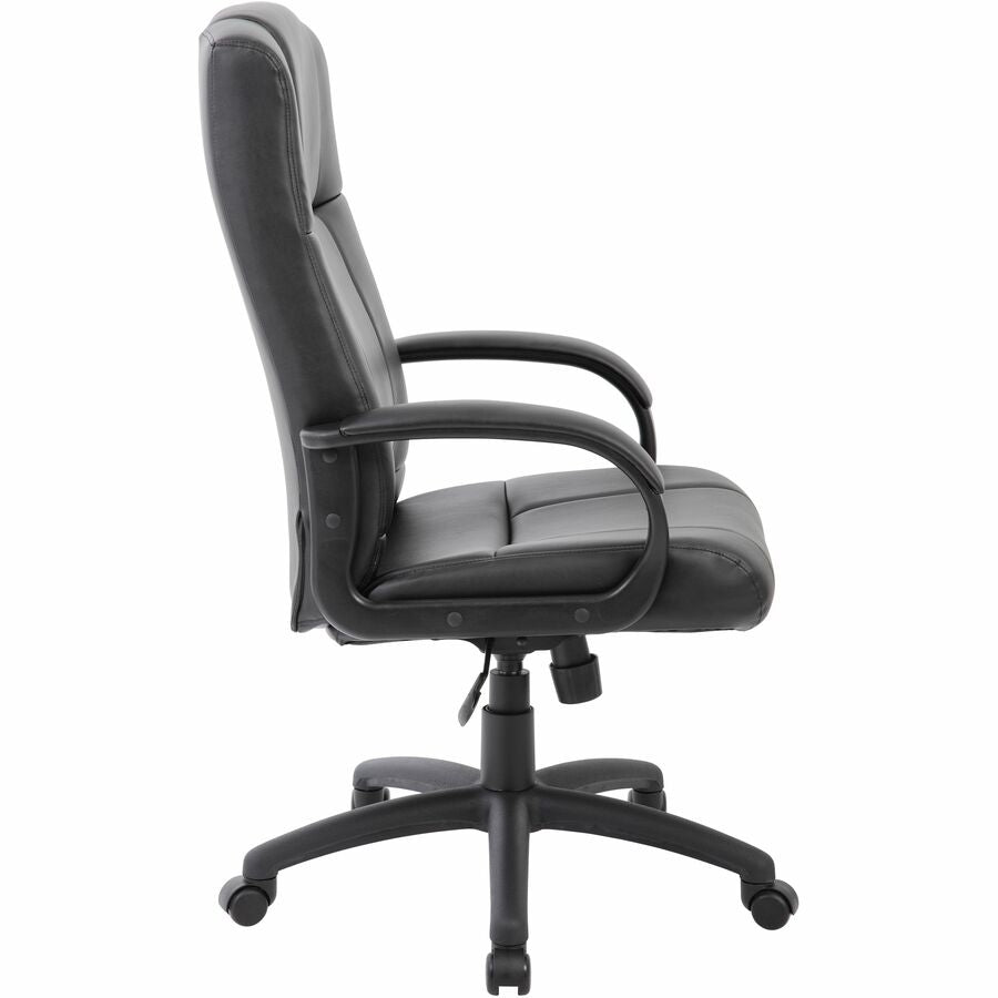 High Back - 5-star Base - Black - Fabric - Armrest - 1 Each
