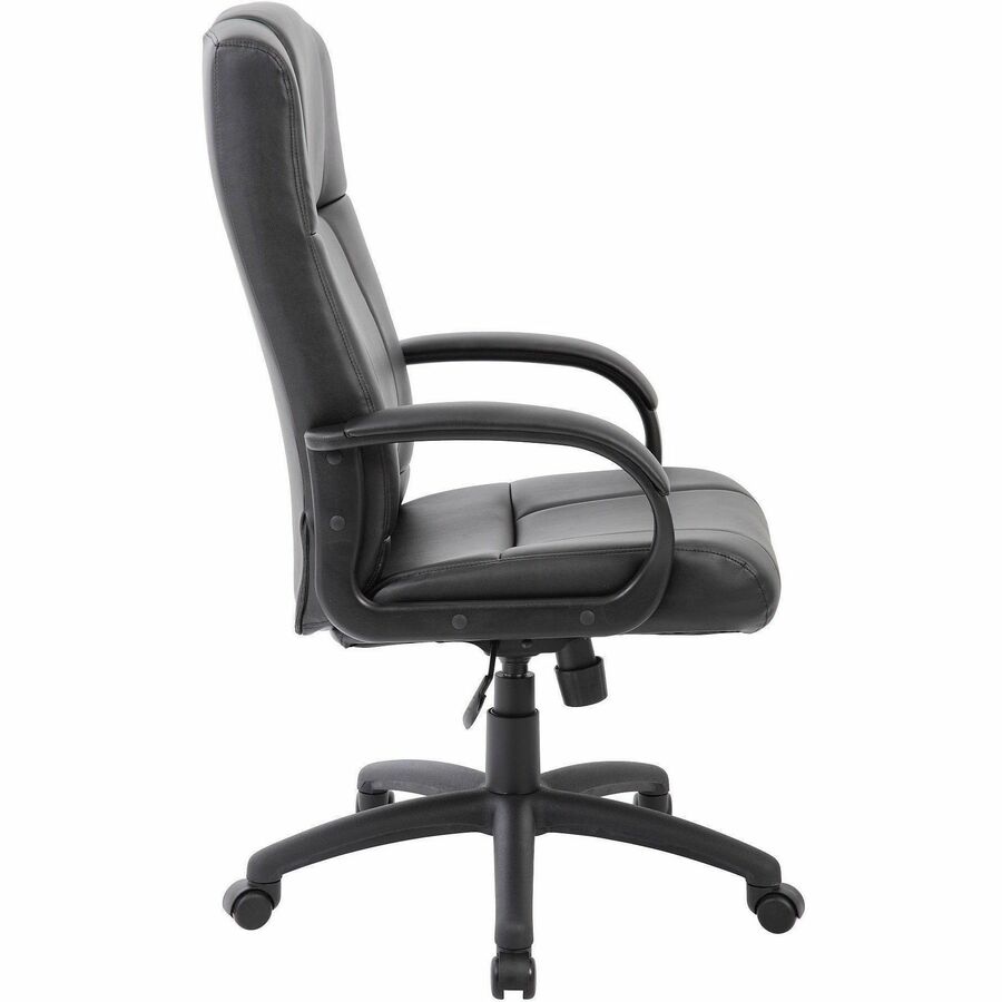 High Back - 5-star Base - Black - Fabric - Armrest - 1 Each