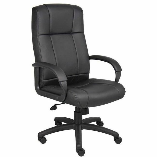 High Back - 5-star Base - Black - Fabric - Armrest - 1 Each