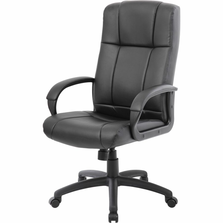 High Back - 5-star Base - Black - Fabric - Armrest - 1 Each