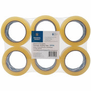 Business Source Heavy-duty Packaging/Sealing Tape, Clear, 1.87" x 110 yd, 1.6 mil Thickness, 3" Core, Tear/Split/Break Resistant, 6 Pack