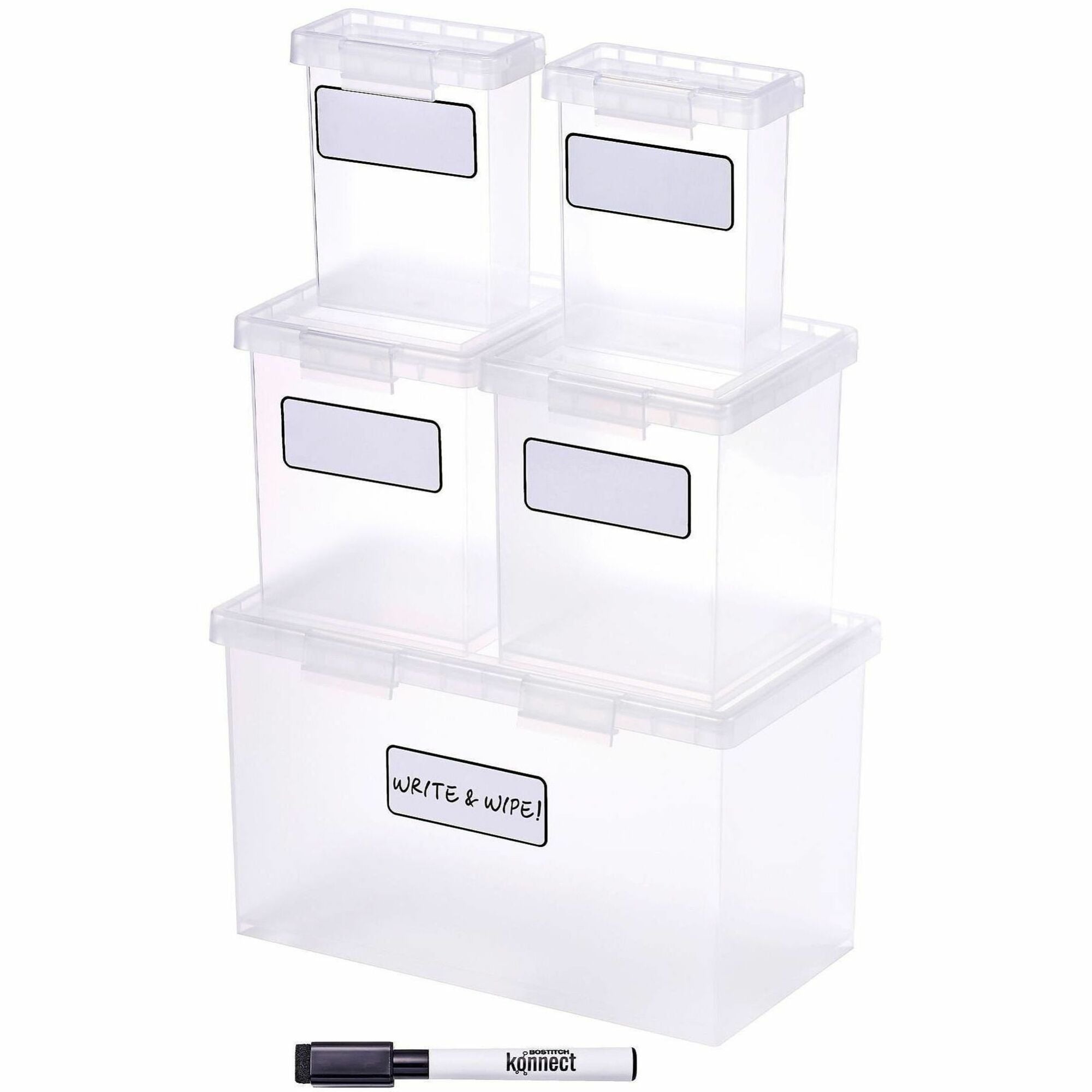 Nest; Stacking Boxes; Clear