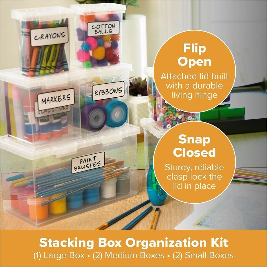 Nest; Stacking Boxes; Clear