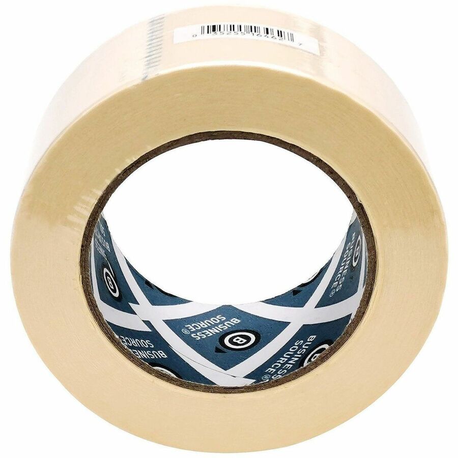 Business Source Utility-purpose Masking Tape, 2" x 60 yd, 3" Core, Tan, Crepe Paper Backing, 1 Roll