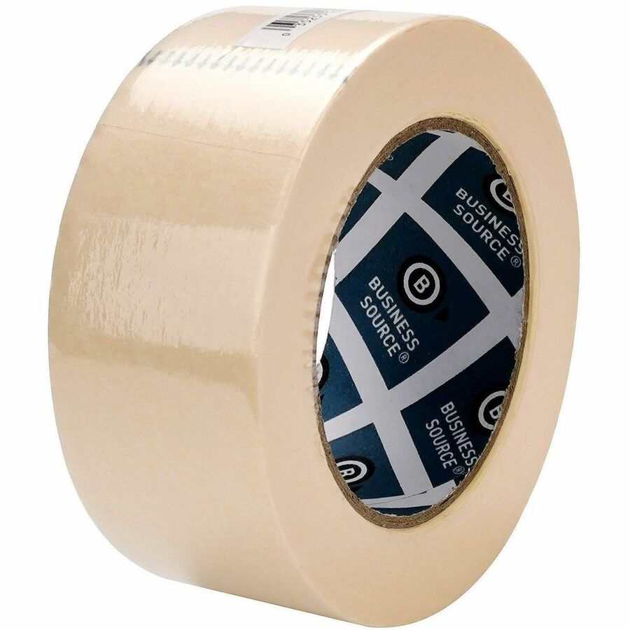 Business Source Utility-purpose Masking Tape, 2" x 60 yd, 3" Core, Tan, Crepe Paper Backing, 1 Roll