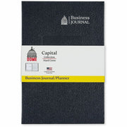 Business - 5" x 8" Sheet Size - Bright White Sheet - Black Cover - Acid-free, Pocket, Bleed Resistant, Expandable Inner Pocket, Eco-friendly, Durable Cover, Hard Cover, Built-in Planner, Smooth - 1 Each