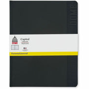 192 Pages - 60 lb Basis Weight - Bright White Paper - Black Cover - Acid-free Paper, Pocket, Bleed Resistant, Expandable Pocket, Eco-friendly, Durable, Hard Cover, Bookmark, Ribbon Marker - Recycled - 1 Each