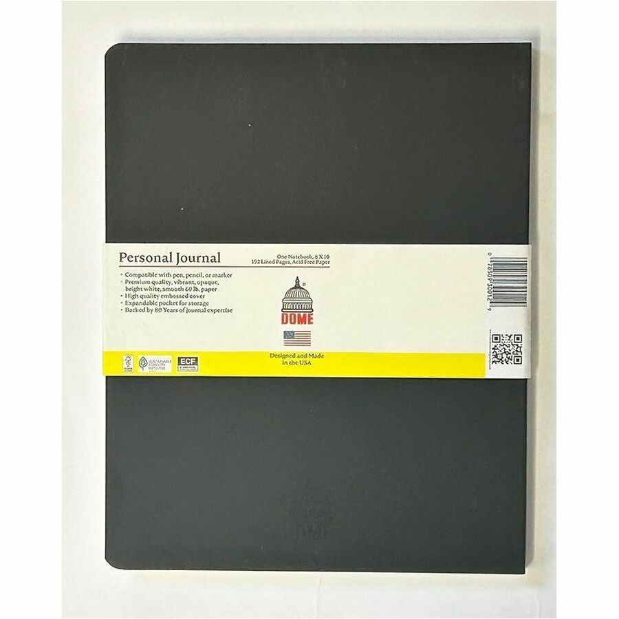 192 Pages - 60 lb Basis Weight - Bright White Paper - Soft Cover, Acid-free Paper, Pocket, Compact, Flexible Cover, Lightweight, Bleed Resistant, Expandable Pocket, Eco-friendly, Durable - Recycled - 1 Each