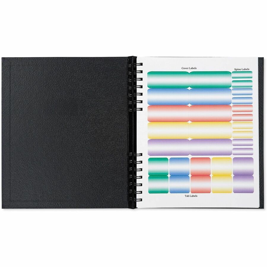 Business - 8" x 10" Sheet Size - Bright White Sheet - Black Cover - Acid-free, Pocket, Bleed Resistant, Expandable Inner Pocket, Eco-friendly, Durable Cover, Hard Cover, Built-in Planner, Smooth - 1 Each