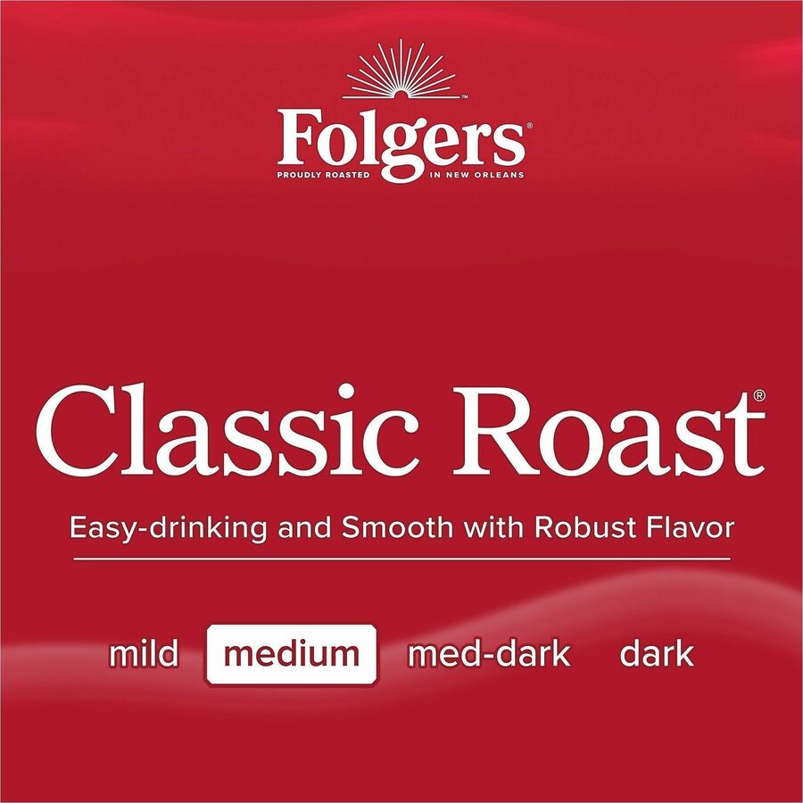 Folgers Filter Pack Coffee, Classic, 40 Filter Packs per Carton