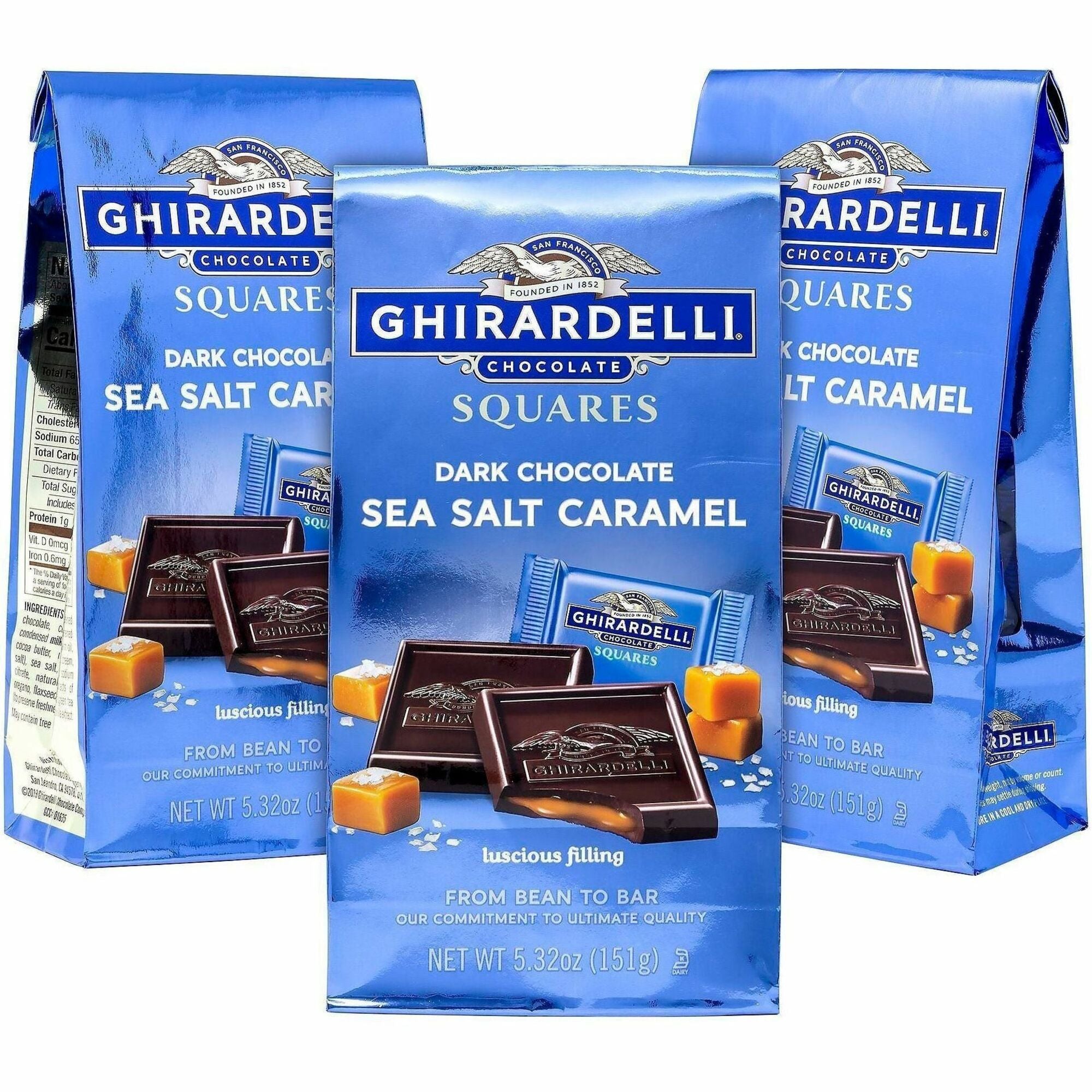 Green Rabbit Chocolate - Dark Chocolate Sea Salt Caramel - Individually Wrapped - 1 / Carton