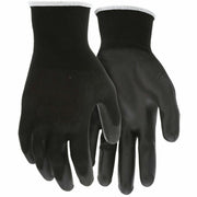 MCR Safety NXG 96699 Work Gloves - Dust, Grime Protection - Polyurethane Coating - Large Size - Black - Comfortable, Cut Resistant, Excellent Grip, Abrasion Resistant, Puncture Resistant - For Industrial - 12 / Carton